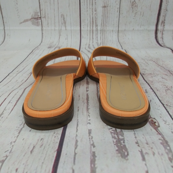 Vionic Demi Croco Slide Sandals Leather Women's Size 6 - Picture 6 of 9